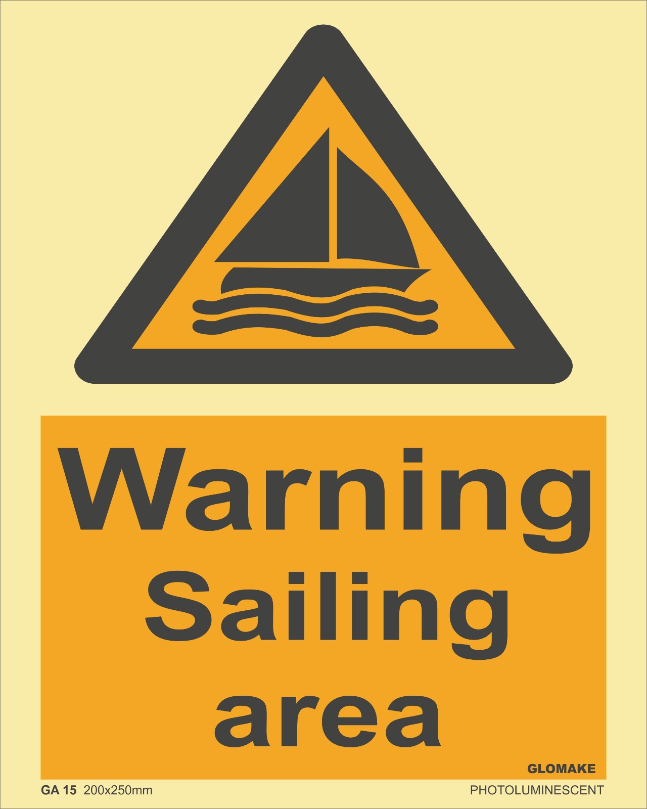 WARNING SAILING AREA 
(GA 15)